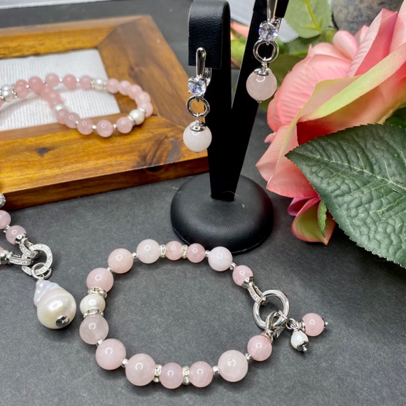 Natural gemstone jewellery set. - Picture 11 of 14